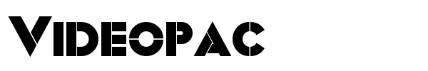 Videopac font preview